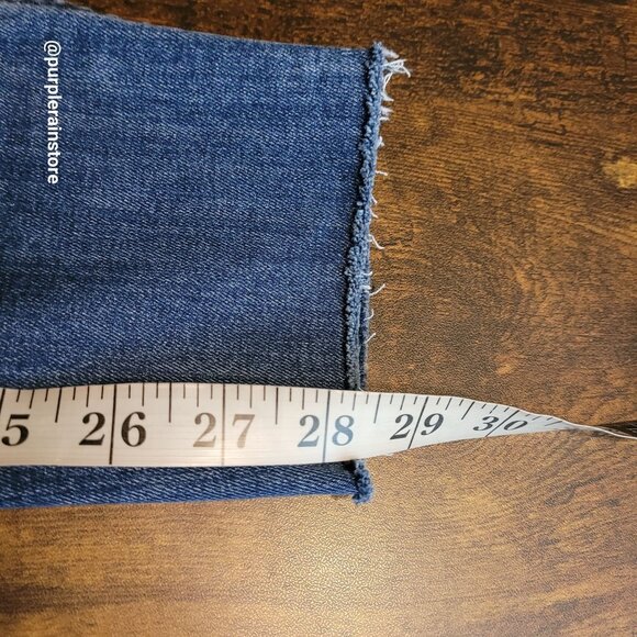 Madewell Jeans 30 Skinny Button Fly 10" High Rise Medium Dark Tummy Control - Picture 9 of 11